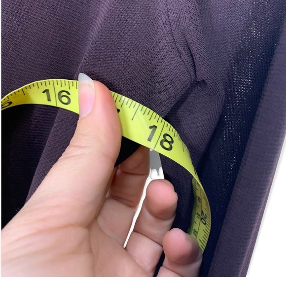 Lida Baday Purple Mock Neck Long Sleeve Dress Large - Picture 8 of 16